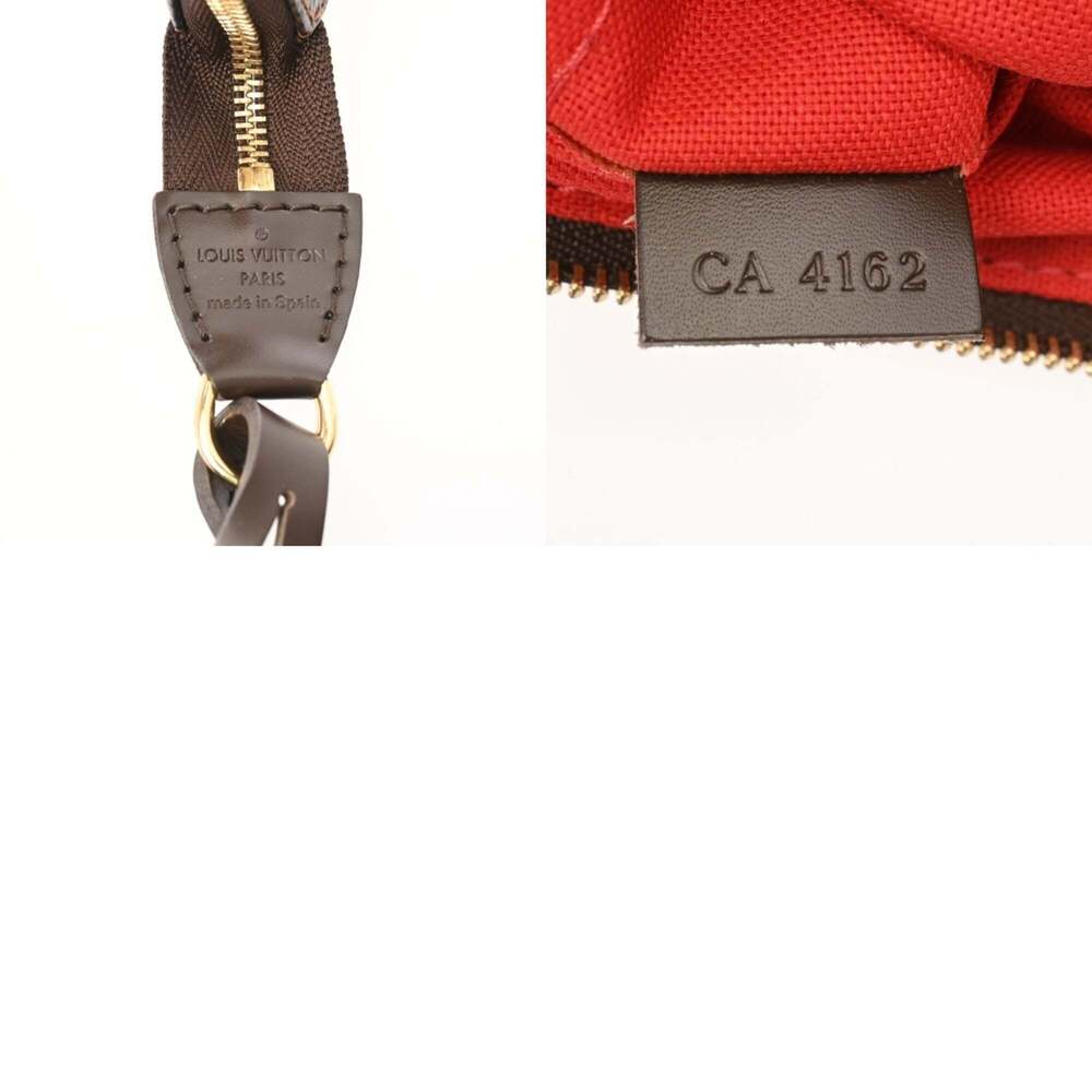 LOUIS VUITTON Authentic Brown Damier Canvas Pochette Pouch - Picture 11 of 11